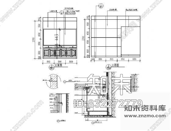 图块/节点卫生间装修详图cad施工图下载【ID:832272779】