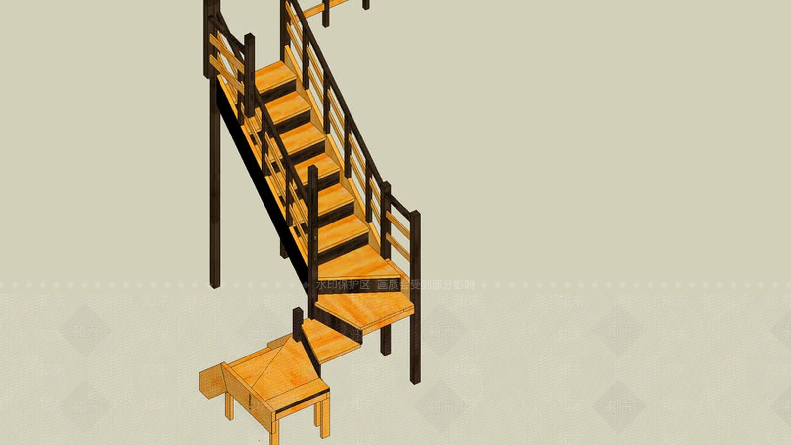 梯SU模型下载【ID:1162360677】