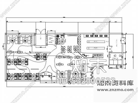 施工图荷花主题餐厅装修方案含效果施工图下载【ID:532000532】