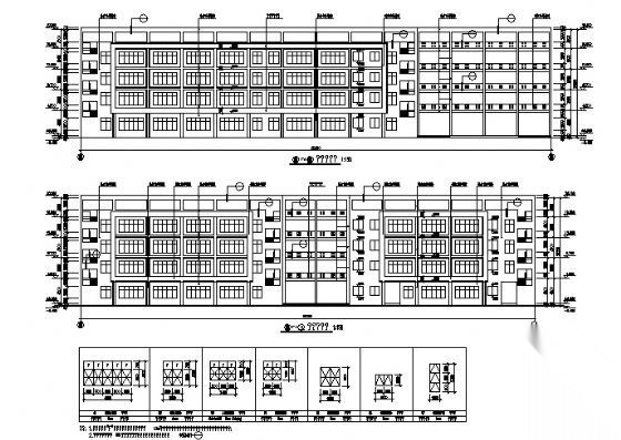 某小学区四层综合楼建筑施工图cad施工图下载【ID:151575123】