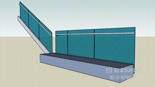 栏杆SU模型下载【ID:318038715】