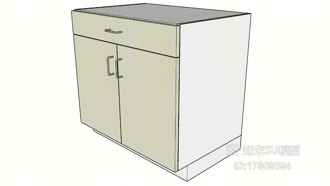 玄关柜SU模型下载【ID:217921228】