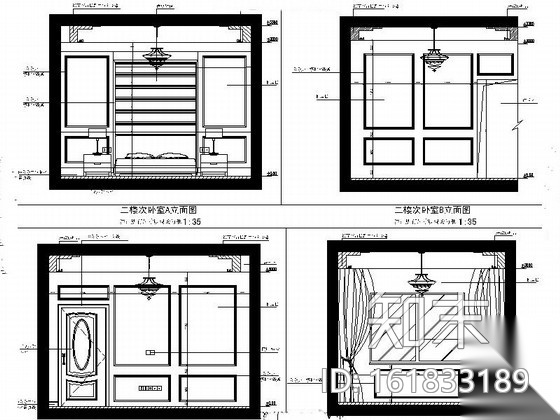 [广东]原生态豪宅三层别墅装修CAD施工图（含效果）cad施工图下载【ID:161833189】