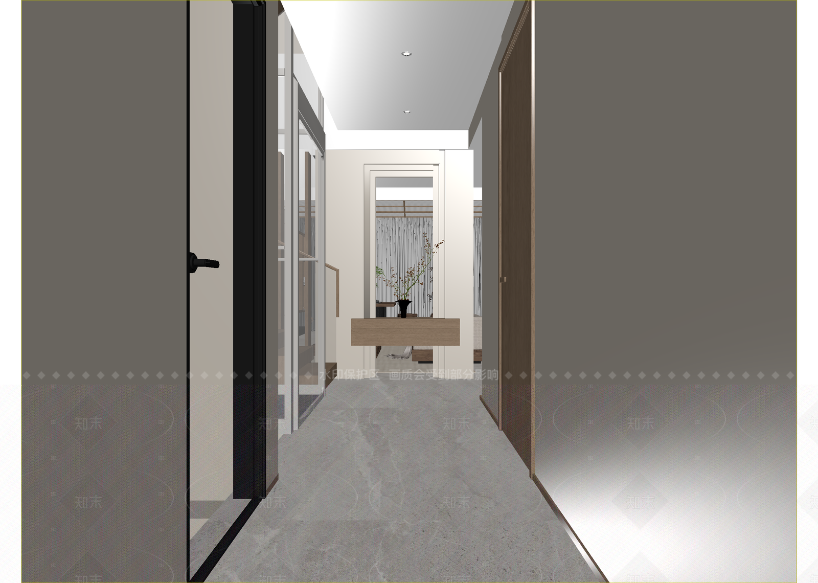侘寂玄关3D模型下载【ID:1214966612】