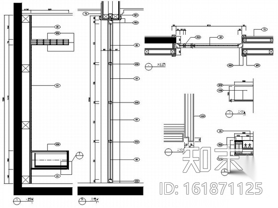 [北京]洋房小区现代高档三居室装修图cad施工图下载【ID:161871125】