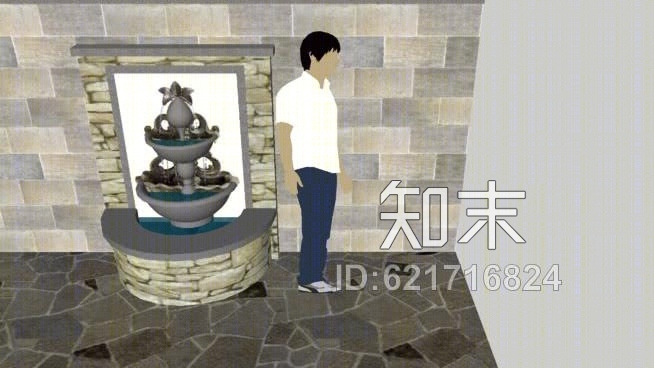 喷泉SU模型下载【ID:621716824】