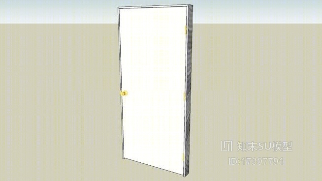 室内门78“x36”，平板空心WSU模型下载【ID:17307791】