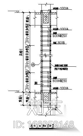 [四川]某大厦十六层柱托换工程cad施工图下载【ID:168359148】