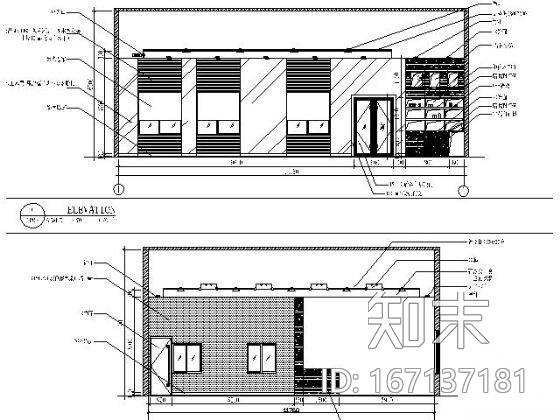 健身活动房改造工程内装施工图（含效果）施工图下载【ID:167137181】