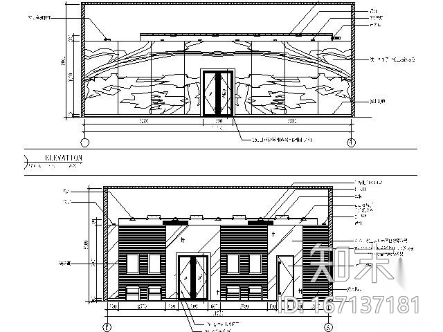 健身活动房改造工程内装施工图（含效果）施工图下载【ID:167137181】