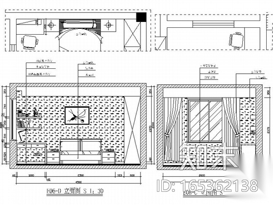 [绍兴]黄金地带时尚现代跃层公寓装修设计施工图cad施工图下载【ID:165362138】