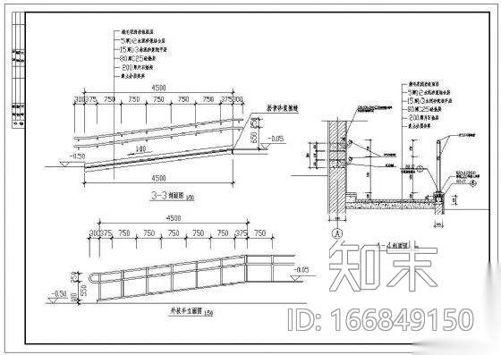 无障碍坡道大样施工图下载【ID:166849150】