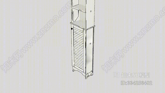 斯特拉顿1门储物柜SU模型下载【ID:334256402】