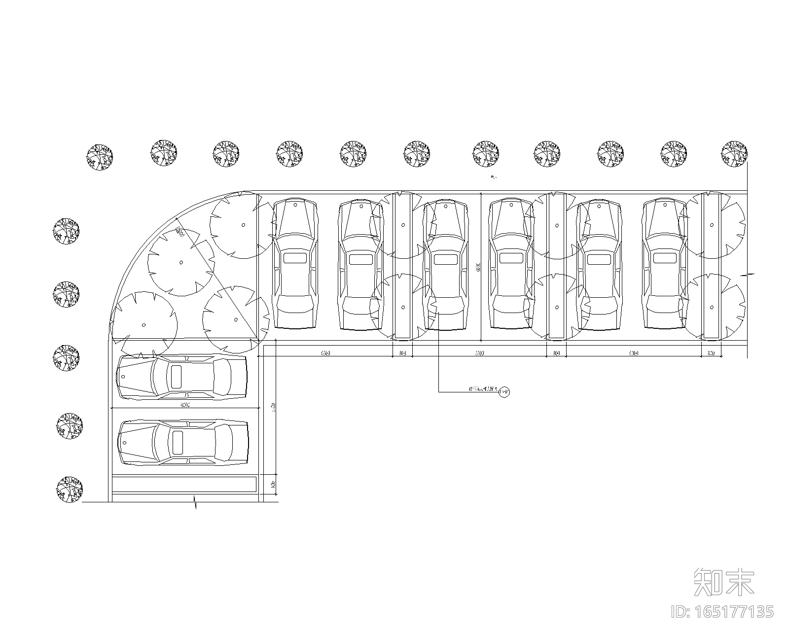 10套生态景观停车场地CAD大详图cad施工图下载【ID:165177135】