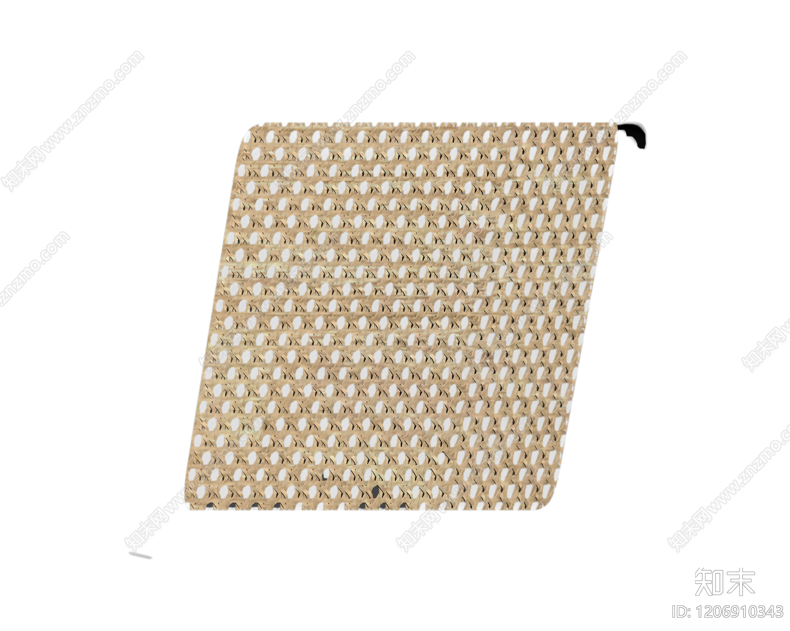 藤编面板装饰件3D模型下载【ID:1206910343】