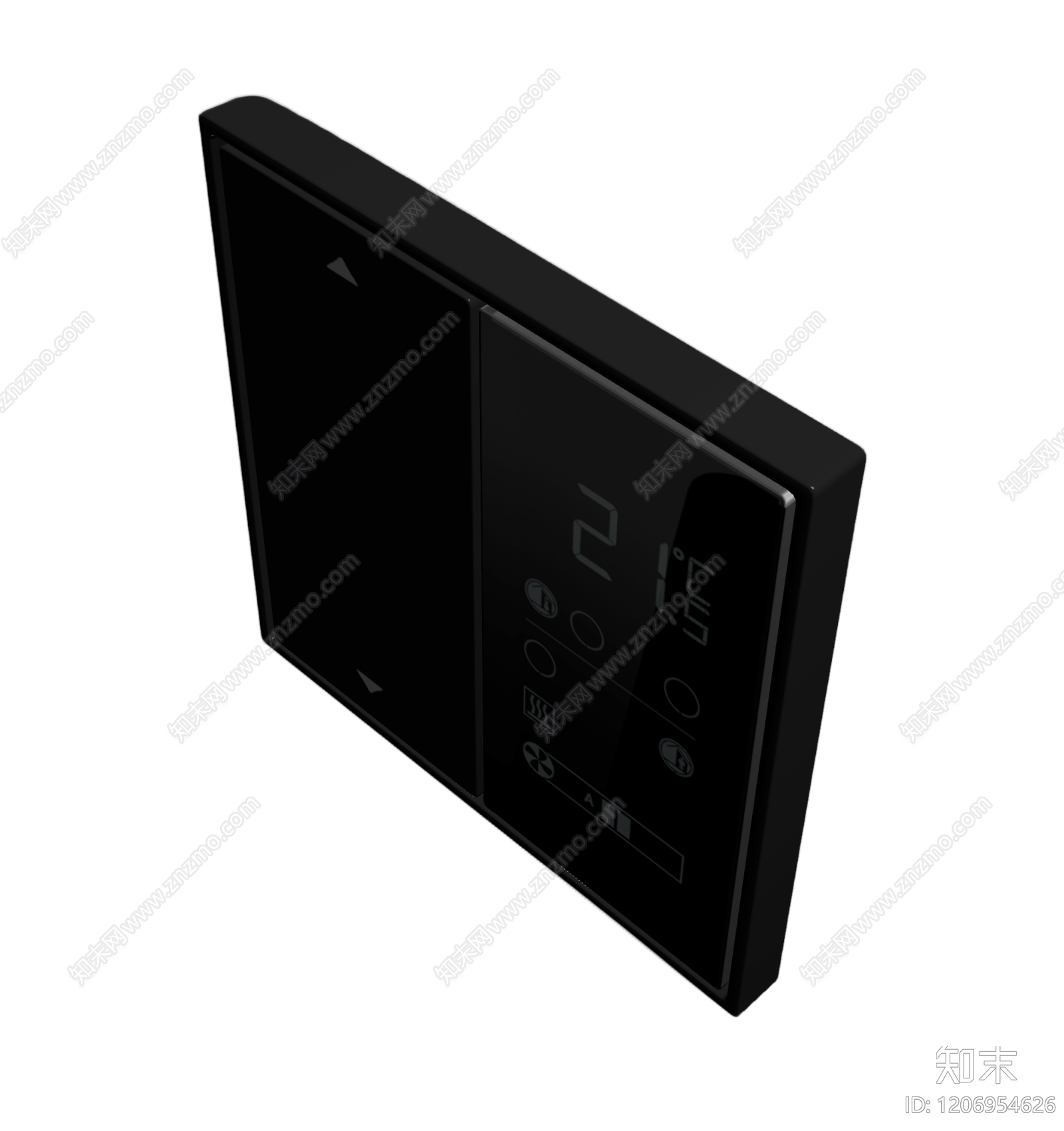 智能温控面板3D模型下载【ID:1206954626】