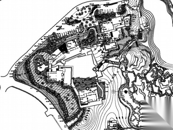 杭州某度假村景观改进方案cad施工图下载【ID:161049107】