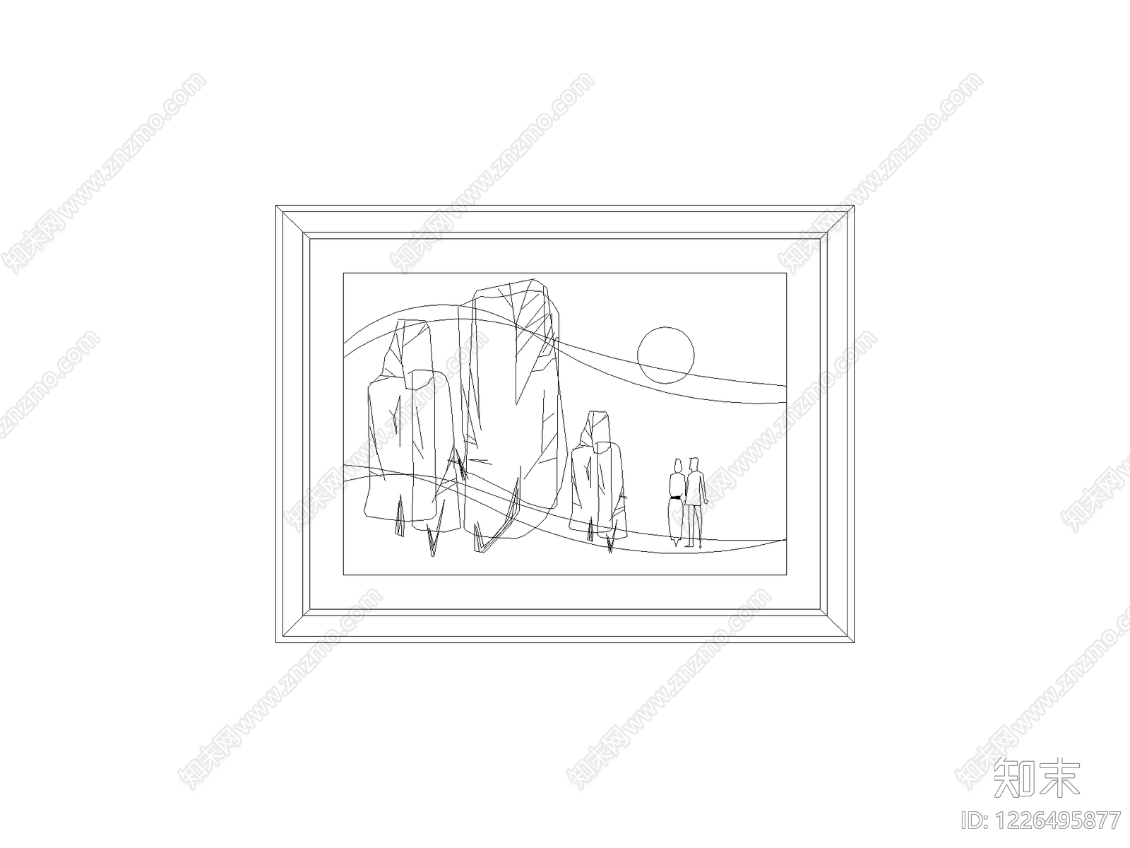 挂画CAD图纸