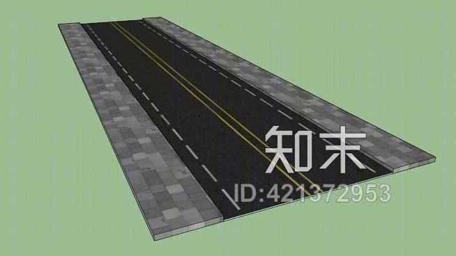 道路SU模型下载【ID:421372953】