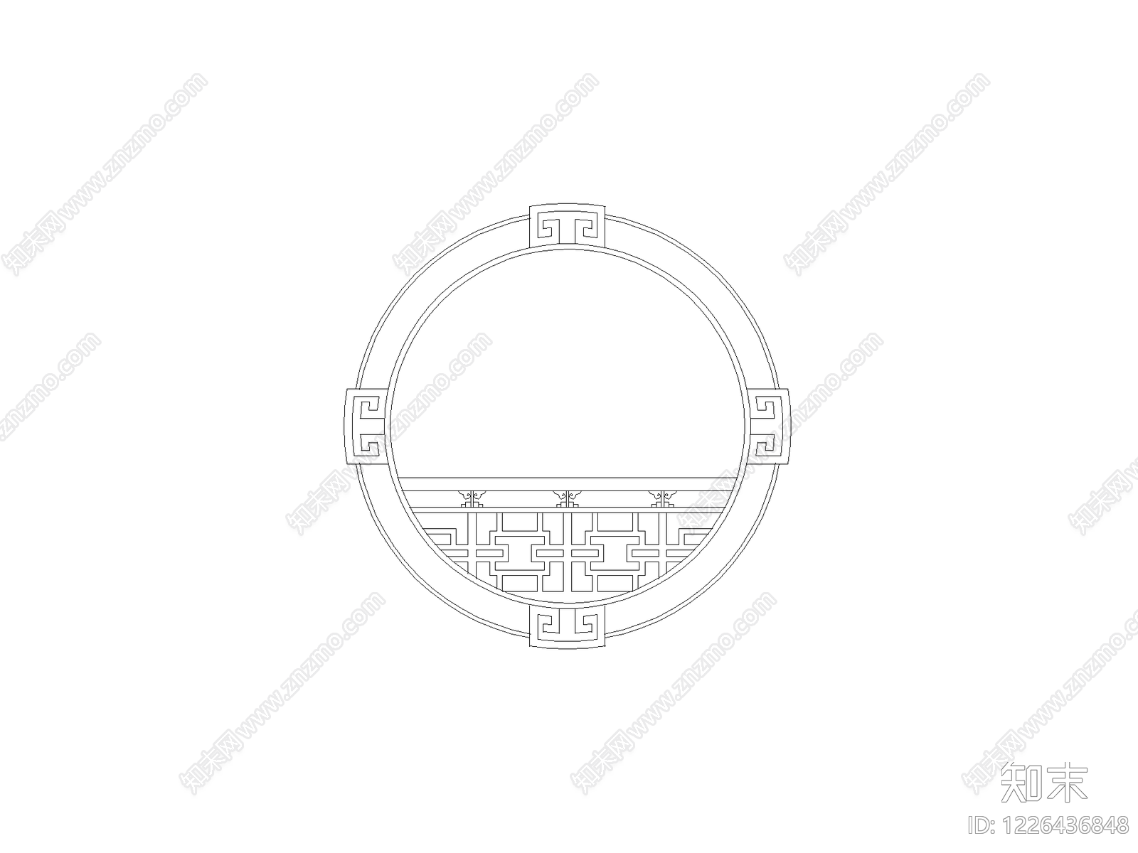 格栅装饰构件CAD图纸