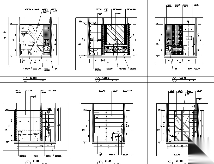 华润公寓样板间D户型设计施工图（附效果图+物料表）cad施工图下载【ID:160475158】