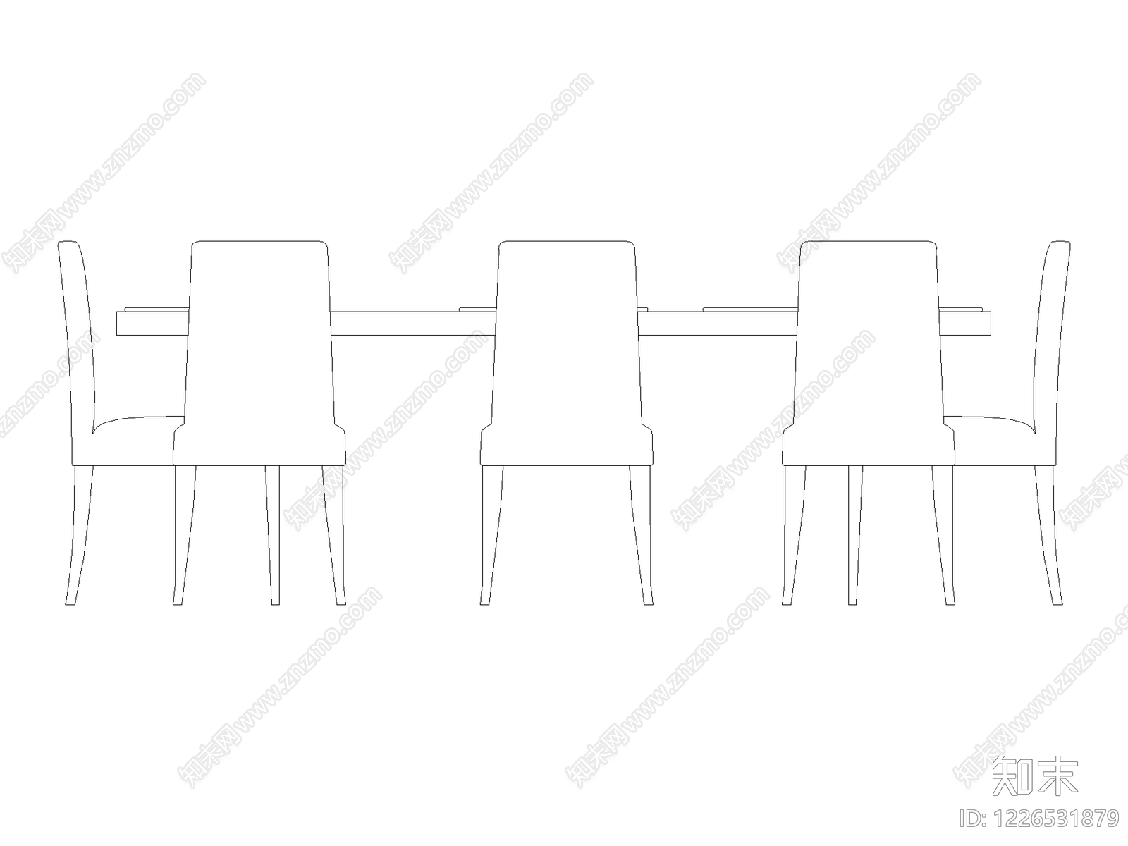 现代椅子CAD图纸