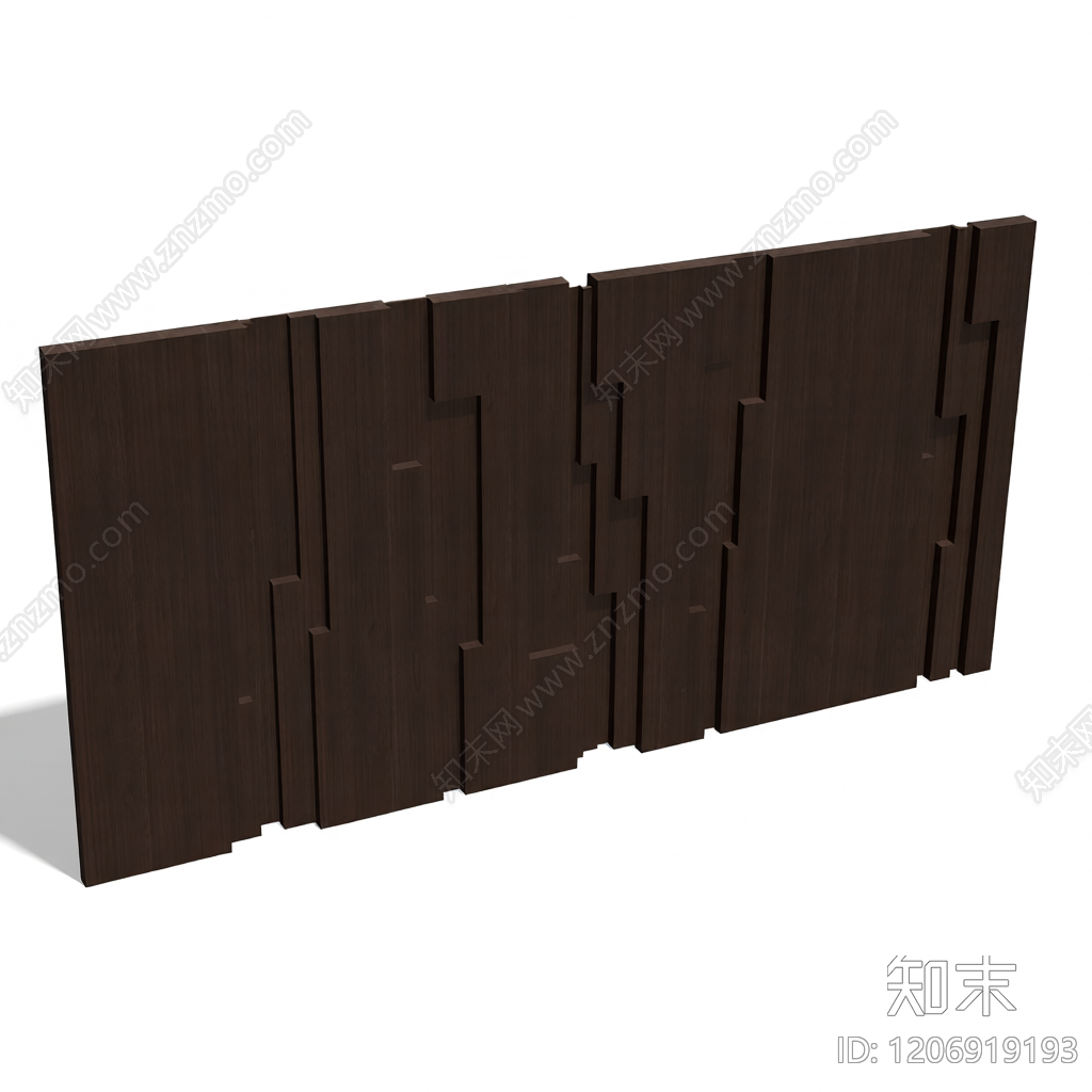 木质装饰墙板3D模型下载【ID:1206919193】