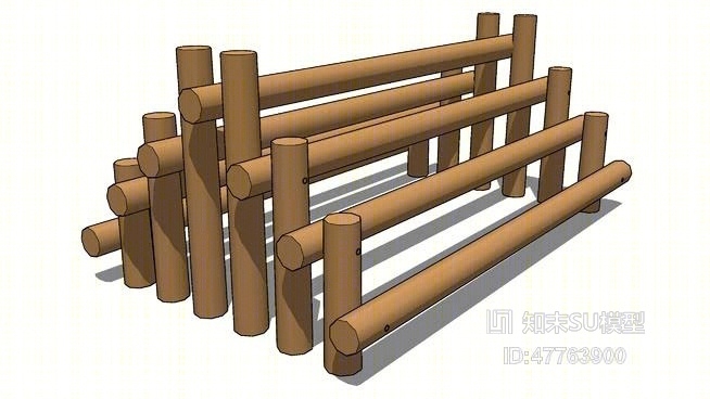 廊架SU模型下载【ID:47763900】