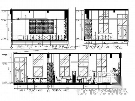 某研发部行政中心大楼室内装饰施工图cad施工图下载【ID:164840103】