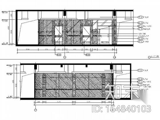 某研发部行政中心大楼室内装饰施工图cad施工图下载【ID:164840103】