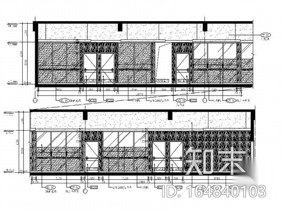 某研发部行政中心大楼室内装饰施工图cad施工图下载【ID:164840103】