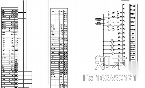 高压异步电机保护二次原理图cad施工图下载【ID:166350171】