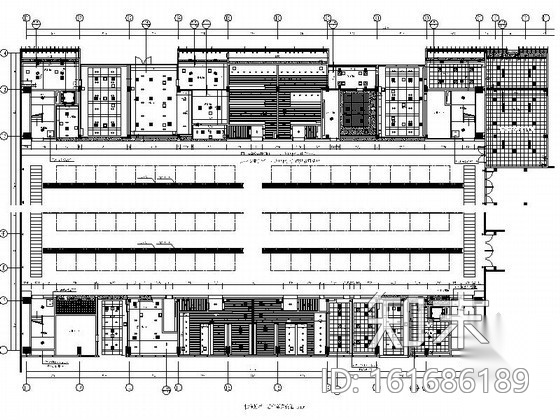 [青岛]国际博览中心标准展览馆装修图施工图下载【ID:161686189】