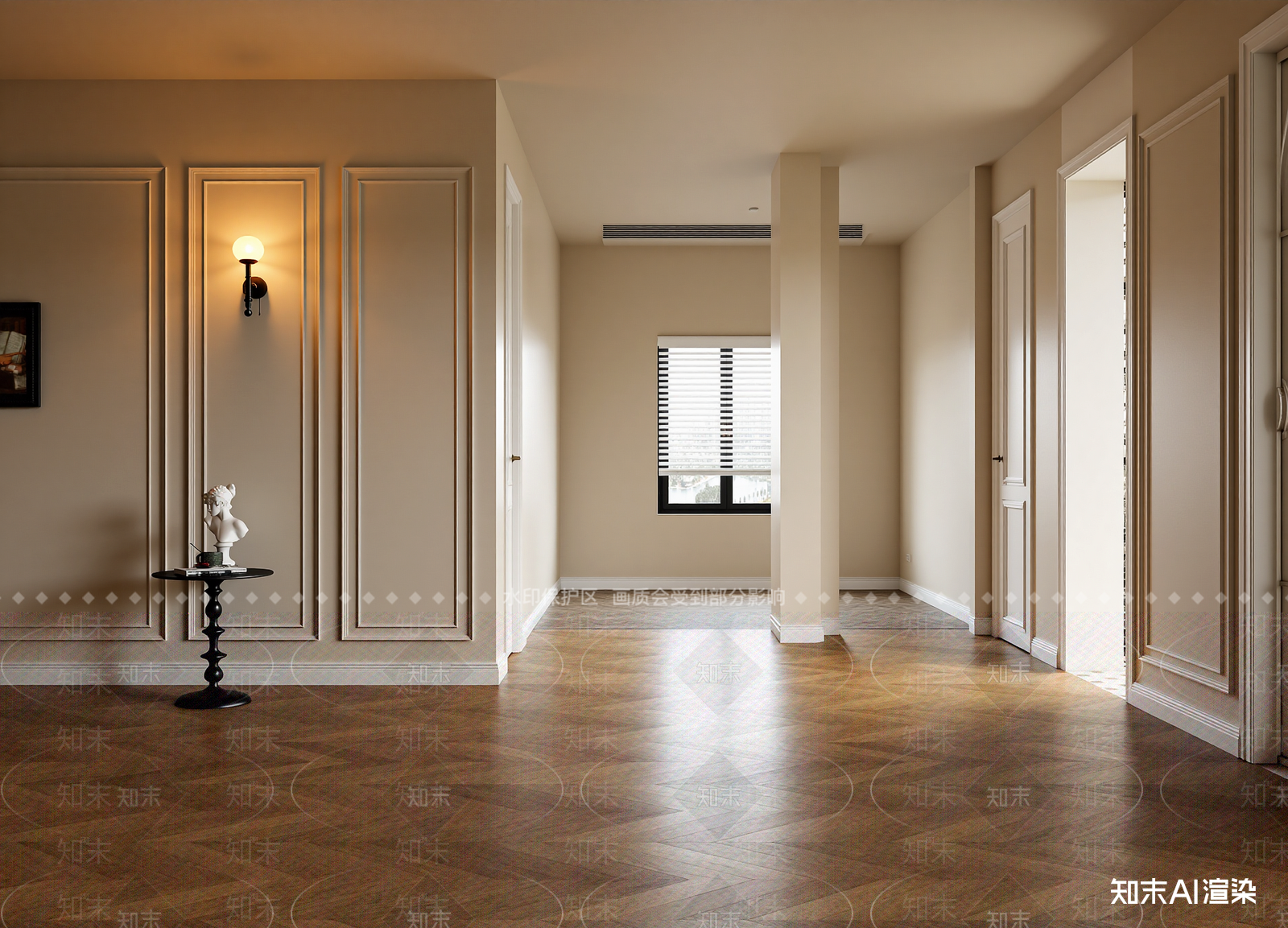 美式玄关3D模型下载【ID:1214973325】