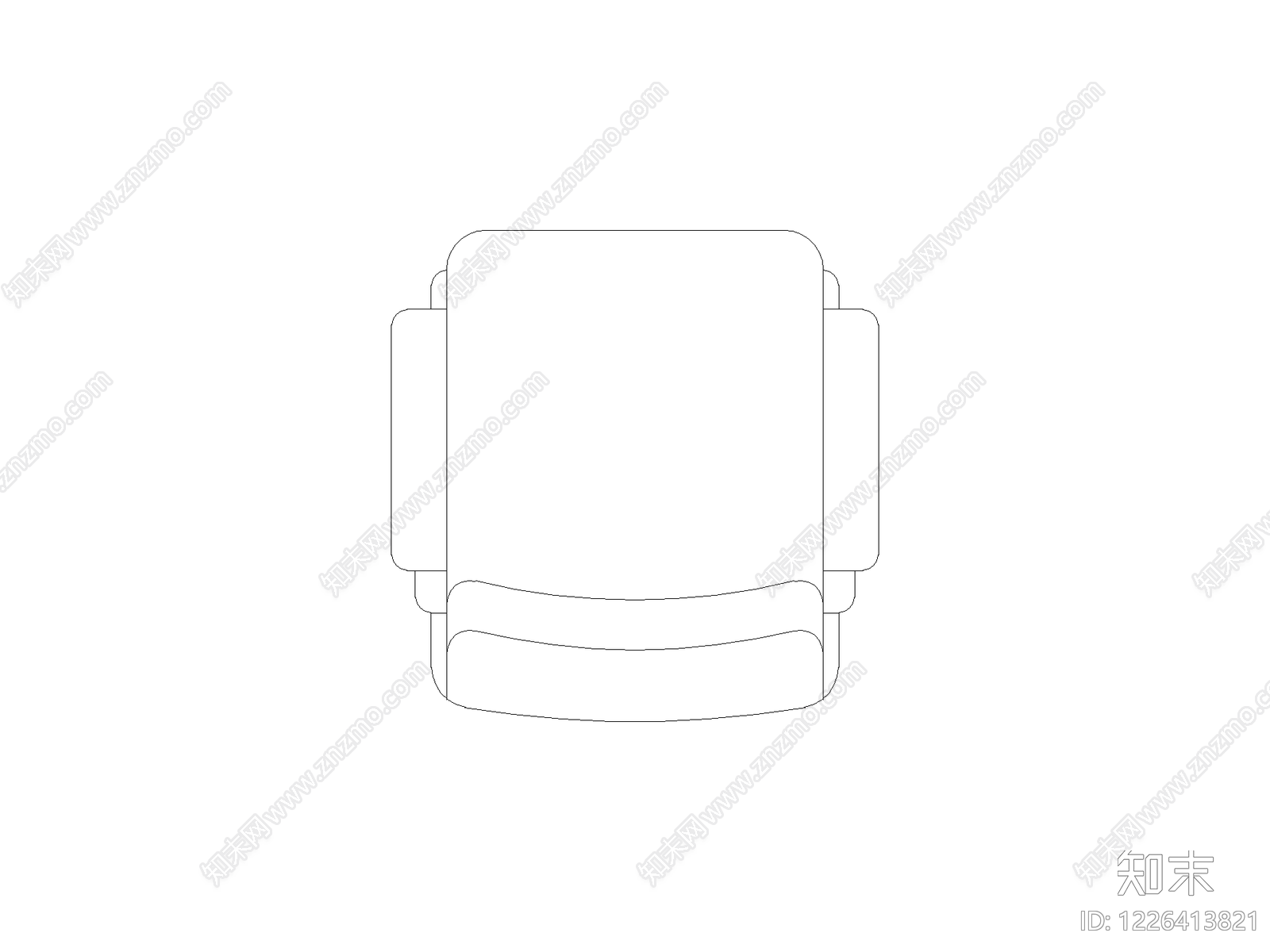 现代沙发CAD图纸