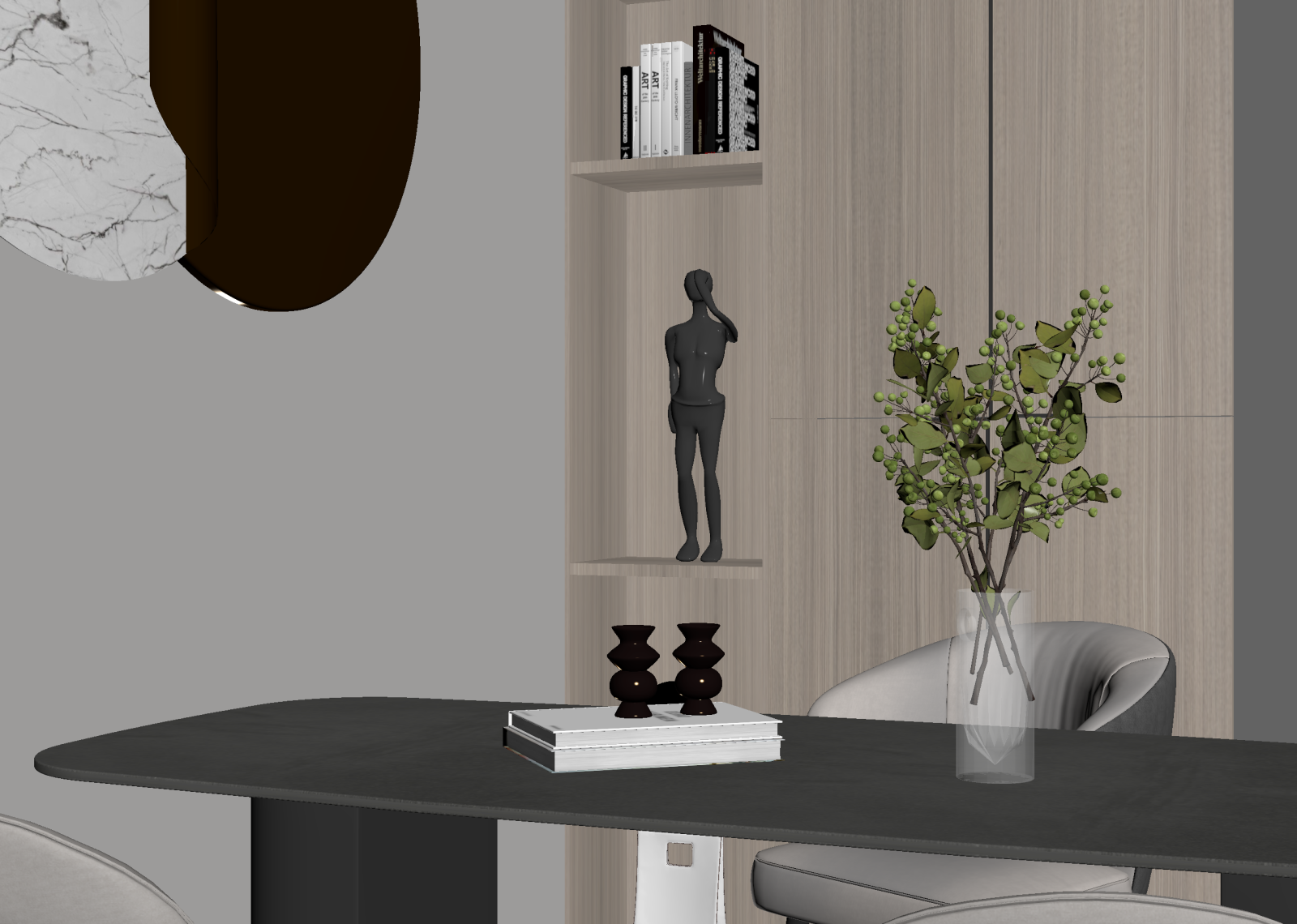 现代家居餐厅3D模型下载【ID:1214704258】