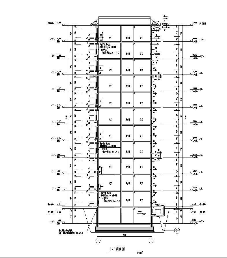 [宁夏]框剪结构多高层住宅及商业建筑施工图cad施工图下载【ID:149874187】