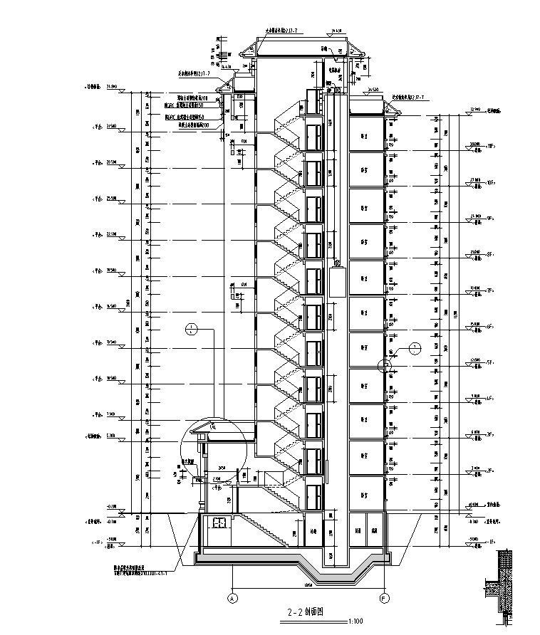 [宁夏]框剪结构多高层住宅及商业建筑施工图cad施工图下载【ID:149874187】