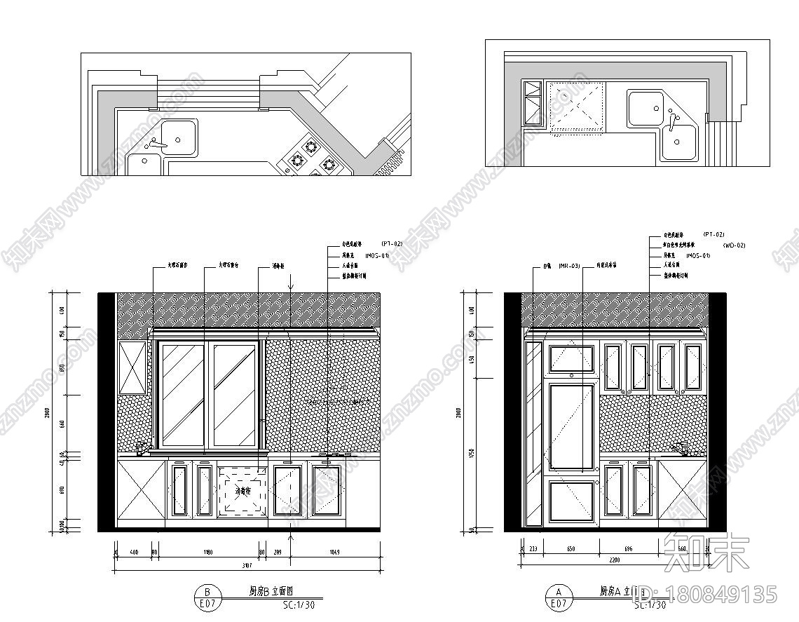 138㎡欧式风格住宅装修施工图设计cad施工图下载【ID:180849135】