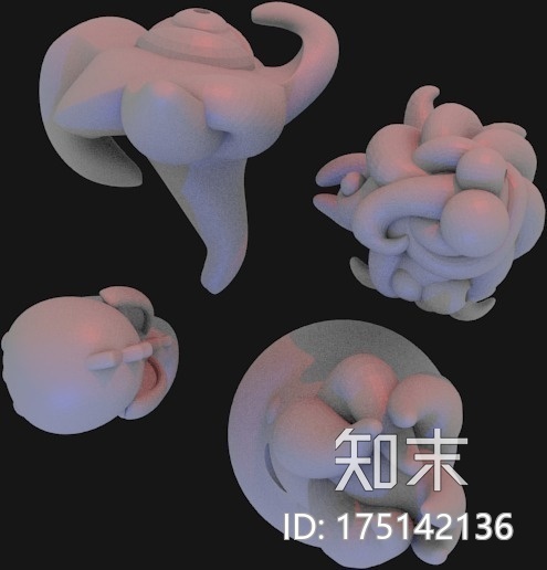 有爱小摆件/棋子一套3d打印模型下载【ID:175142136】