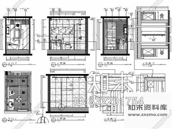 图块/节点花园居室客卫详图cad施工图下载【ID:832201754】