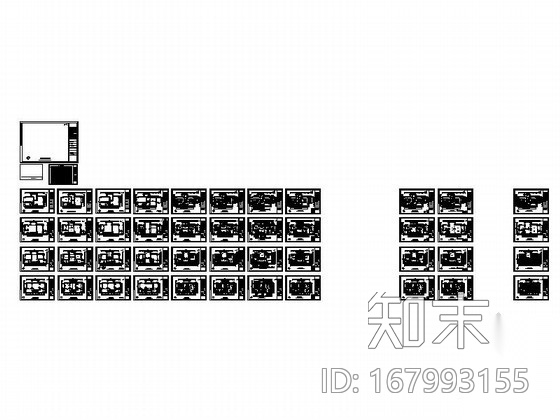 贵州三层别墅装修平面布局图施工图下载【ID:167993155】