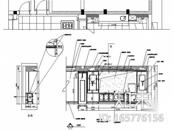 别墅地下休息室立面图cad施工图下载【ID:165776156】