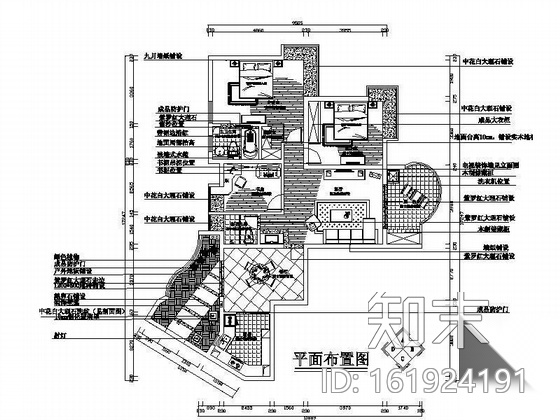 [南京]某三居室装修图cad施工图下载【ID:161924191】