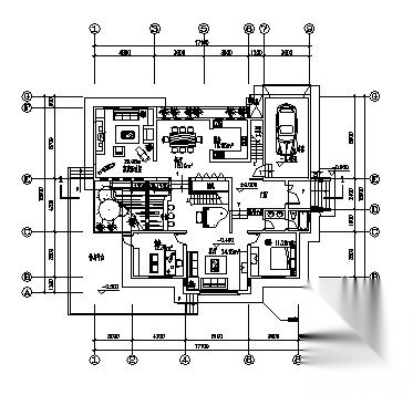 某二层D2型别墅建筑方案图cad施工图下载【ID:149917159】