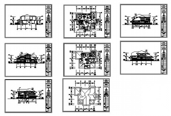 某二层D2型别墅建筑方案图cad施工图下载【ID:149917159】