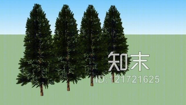 匈牙利纳吉库塔村中心周围的树木SU模型下载【ID:121721625】