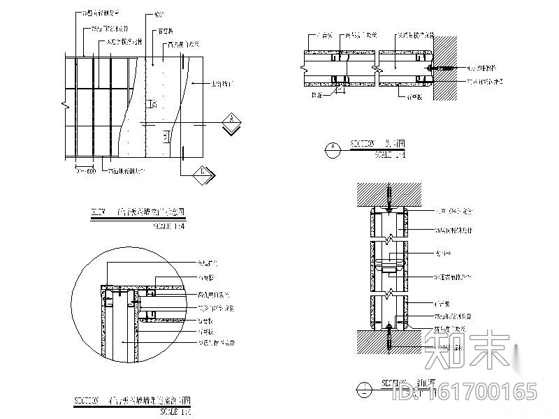 [河南]某证券营业厅内装饰图（含效果）cad施工图下载【ID:161700165】