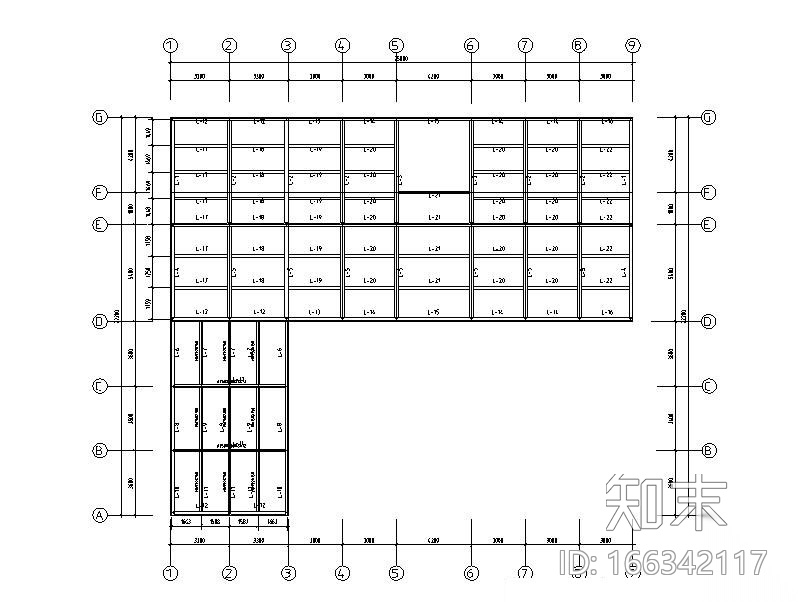 钢框架办公楼建筑结构施工图(含模型)施工图下载【ID:166342117】