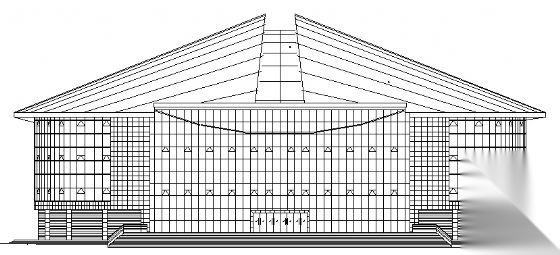 某篮球馆玻璃幕墙建筑施工图施工图下载【ID:151678167】